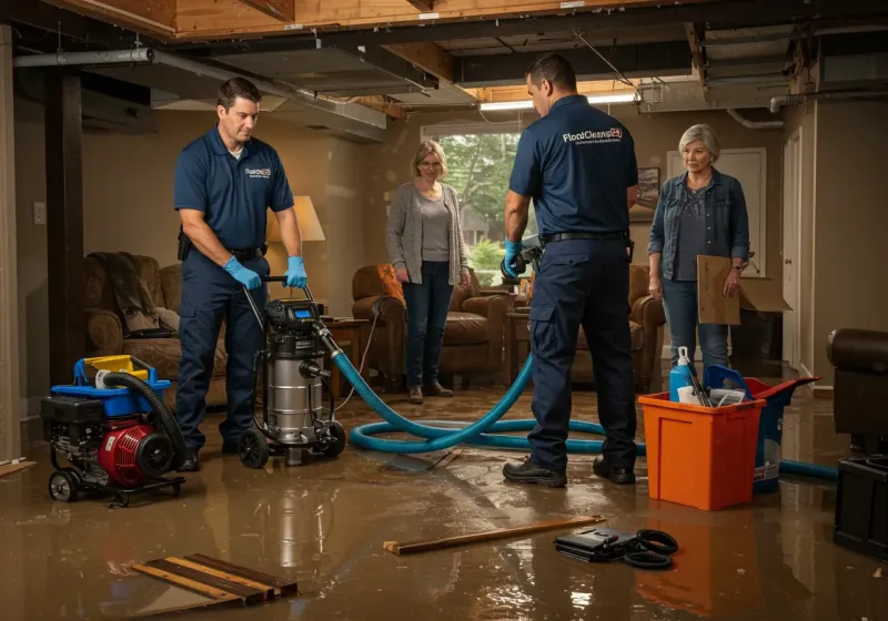 Basement Water Extraction and Removal Techniques process in Amelia, OH